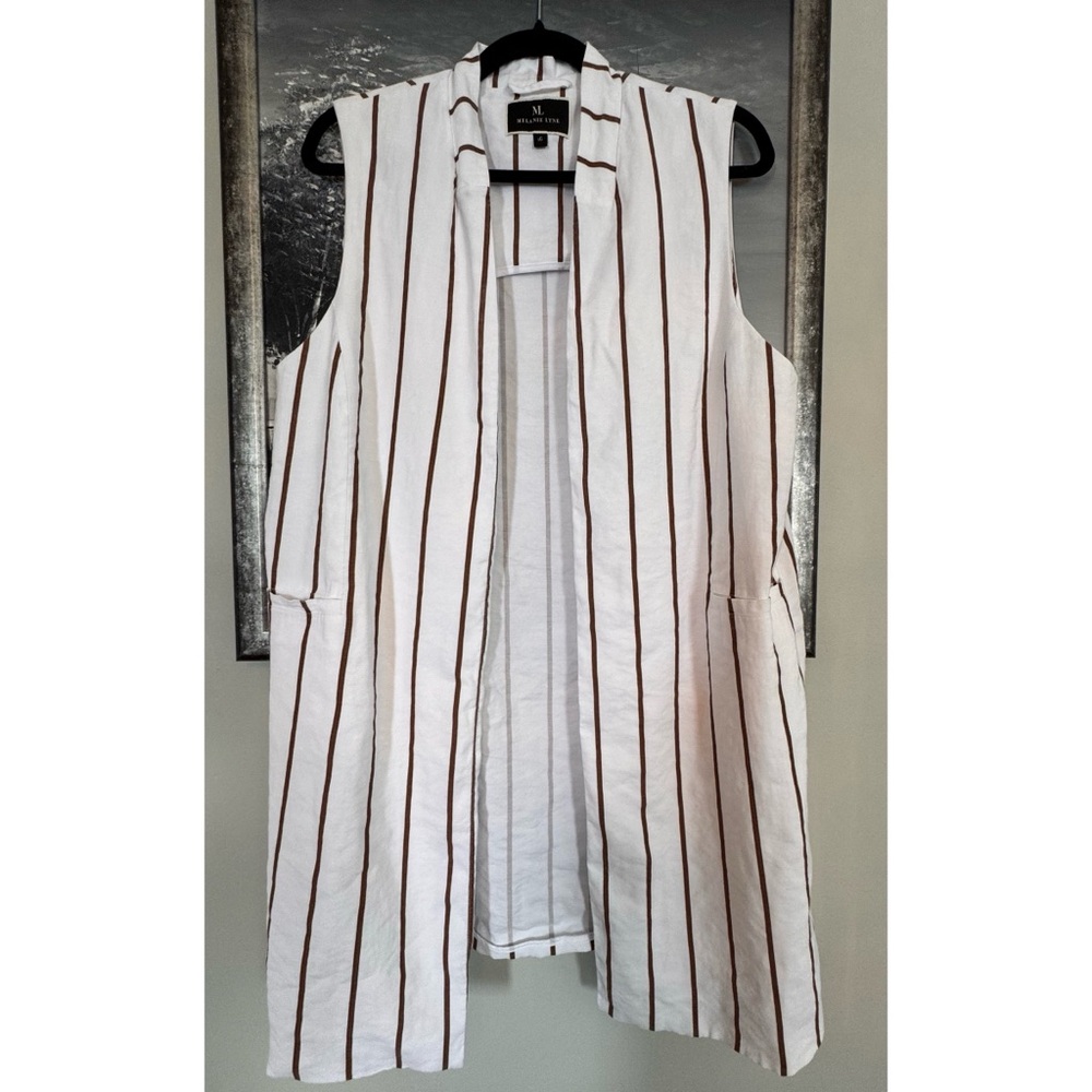 Women's Sleeveless Striped Vest